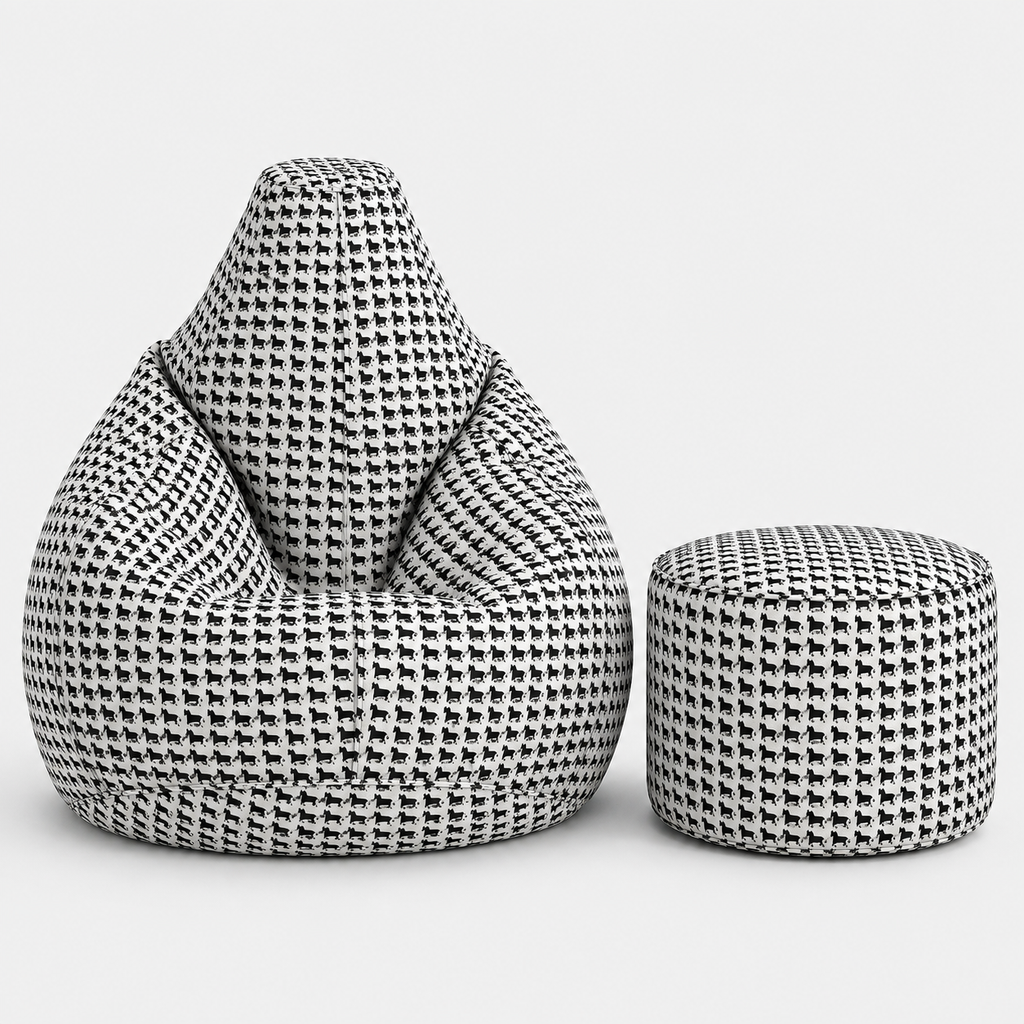 Classic Houndstooth Bean Bags