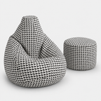 Classic Houndstooth Bean Bags