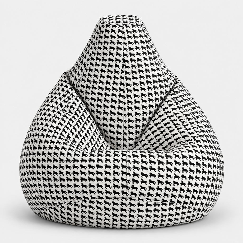 Classic Houndstooth Bean Bags