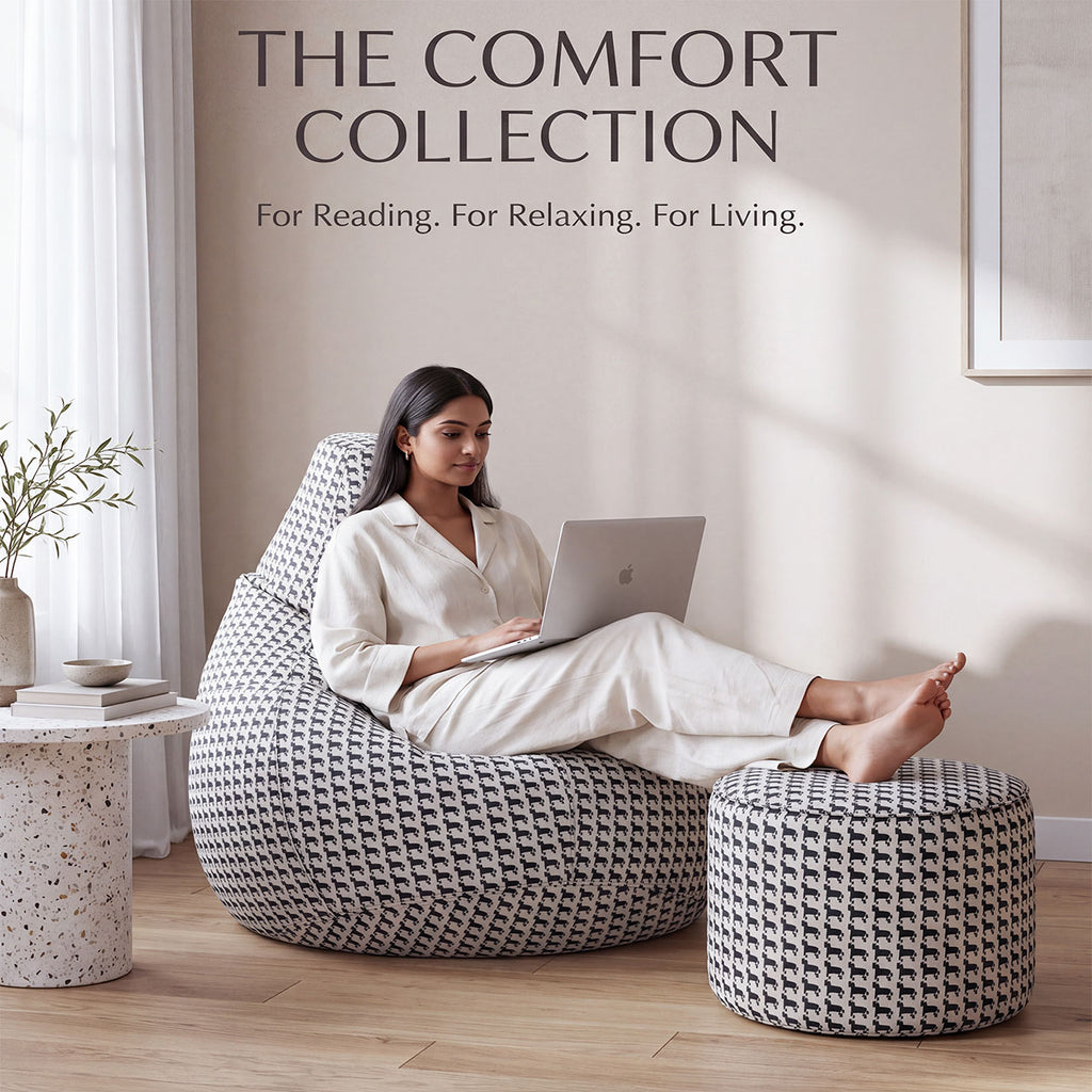 Classic Houndstooth Bean Bags