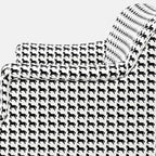 Capri Classic Houndstooth 2 Seater Premium Polyester Upholstered Sofa in White & Black