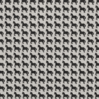 Orion Classic Houndstooth 1 Seater Premium Polyester Upholstered Sofa in White & Black