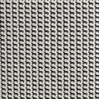 Nova Classic Houndstooth 3 Seater Premium Polyester Fabric Armless Sofa in White & Black